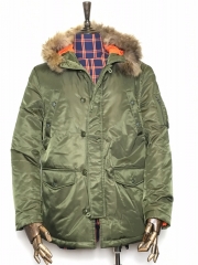 The Quilted Jacket B Green S