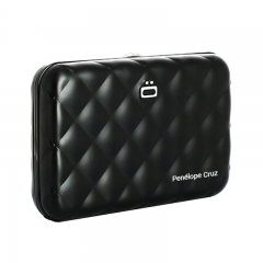 ÖGON RFID Safe Black Quilted Aluminium Wallet
