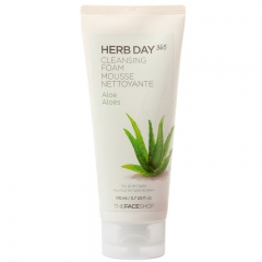 The Face Shop HERB DAY 365 Aloe Cleansing Foam 170ml