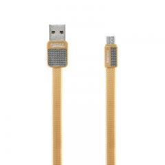 Remax Metal Cable For Android Micro USB RC-044m Yellow