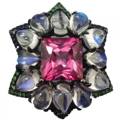 L'Victoire The Glamourous Pink Topaz Ring