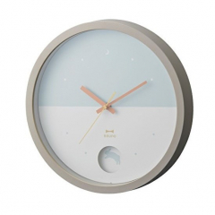 BRUNO Bicolor Wall Clock (gray)