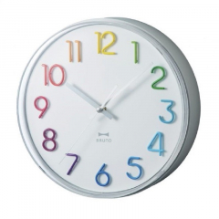 BRUNO Round Tone Wall Clock (colorful)
