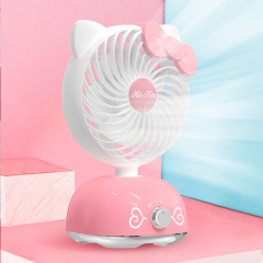 Original Hello Kitty Swinging Rechargeable Portable Fan (Pink)