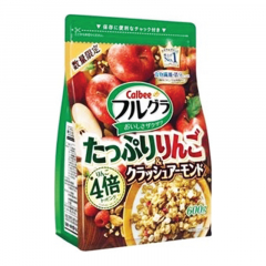 Calbee Rich Apple - Almond Granola with Raspberries 600g Japan Cereal