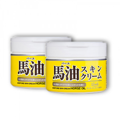 Japan Loshi Horse Oil Moisture Skin Cream 220g x 2