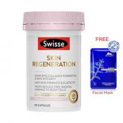 Swisse Skin Regeneration 60 Capsules Free Facial Mask