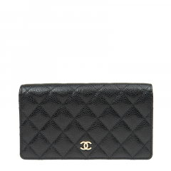 Chanel Long Fold Wallet AP0233
