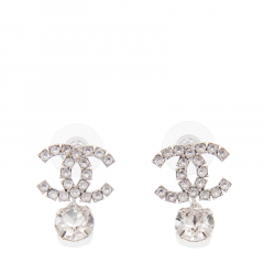 Chanel Earring Metal Silver A58345