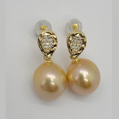 Kyvian Genuine South Sea Pearl Earrings E1004