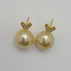 Kyvian Genuine South Sea Pearl Earrings E1006