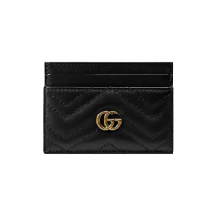 Gucci GG Marmont card case black leather 4431271000